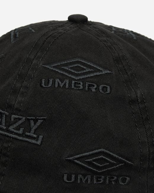 Umbro Black Lazy Cap for men