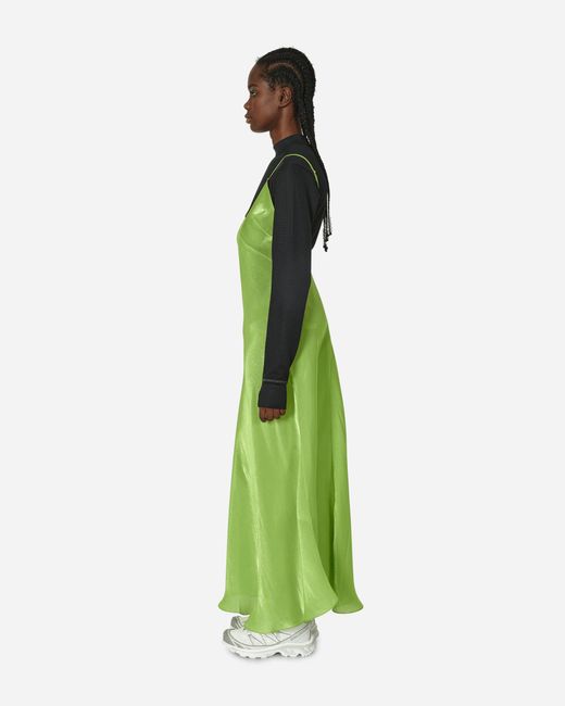 Priscavera Green Maxi Slip Dress Apple