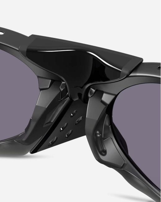 Oakley White Plantaris Sunglasses Prizm Grey / Matte for men