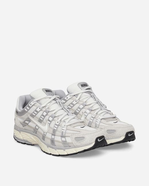 Nike White P-6000 Sneakers Light Bone / Pale Ivory for men