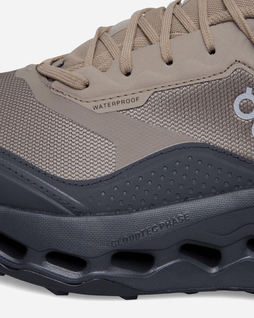 On Shoes Gray Men S Cloudhoriz 2 Waterproof Sneakers Soba / Eclipse for men