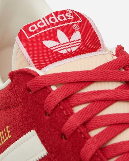 Adidas Red Gazelle Sneakers Glory / Off White / Cream White for men