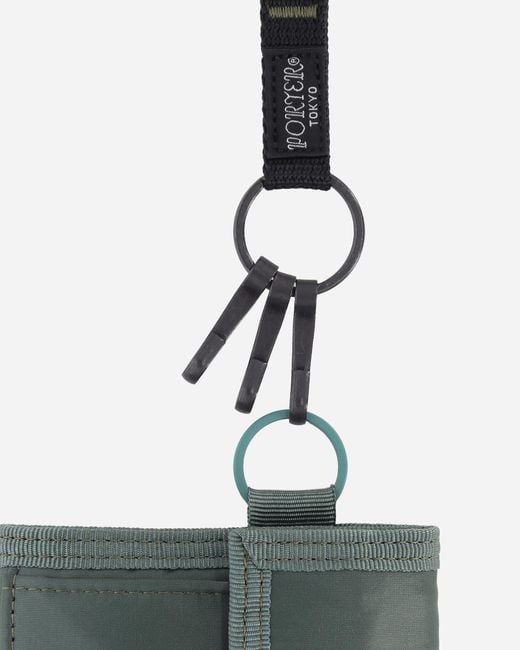 Porter-Yoshida and Co Gray Capsule Wallet Khaki for men