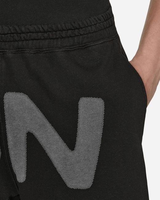 SLAM JAM Black Boxy Shorts for men
