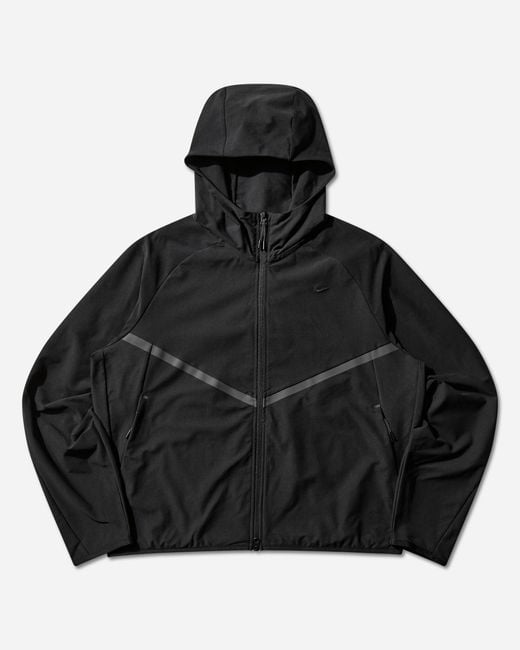 Nike Black Tech Knit Windrunner Jacket for men