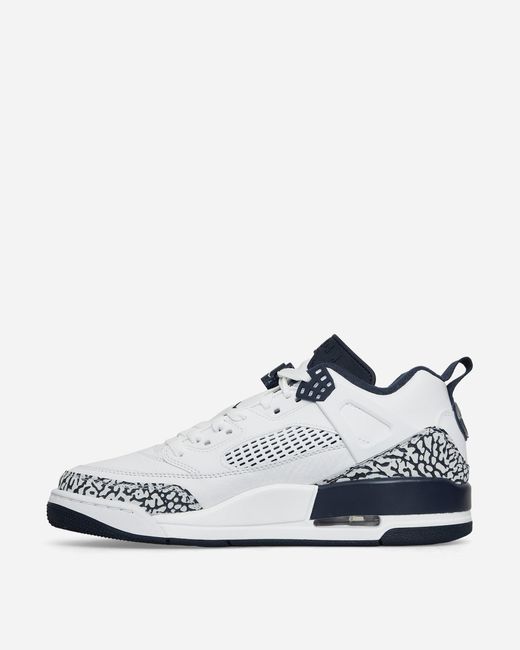 Nike White Air Jordan Spizike Low Sneakers / Obsidian for men