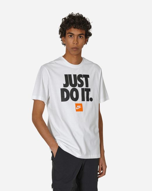 Nike White Just Do It T-shirt for men