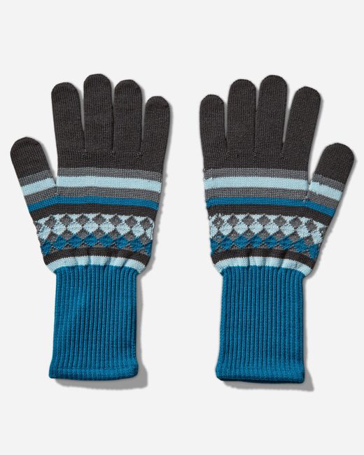 Asics Blue Novalis Aquifolia Knit Gloves Anchor Grey / Sky for men