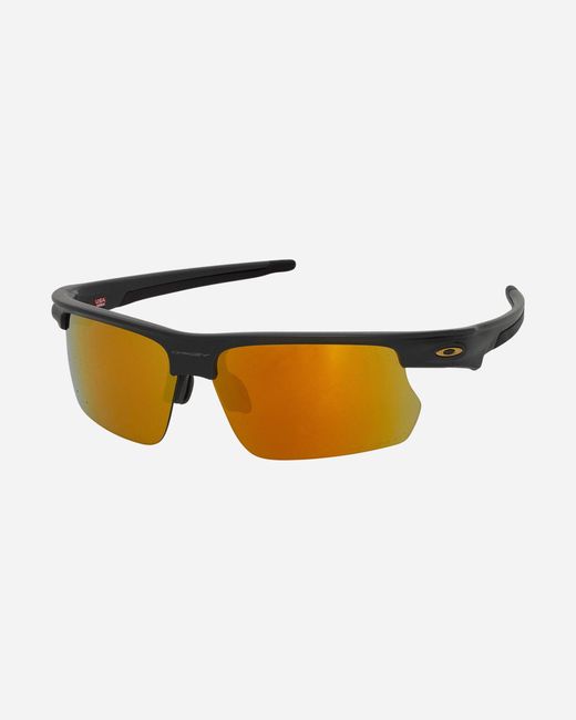 Oakley Black Bisphaera Sunglasses Matte Carbon / Prizm Tungsten for men