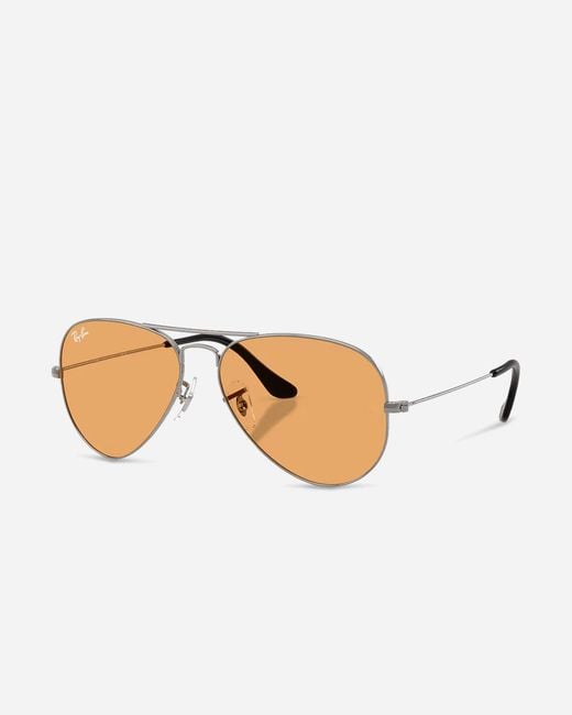 Ray-Ban Metallic Aviator Sunglasses Polished Photocromic for men