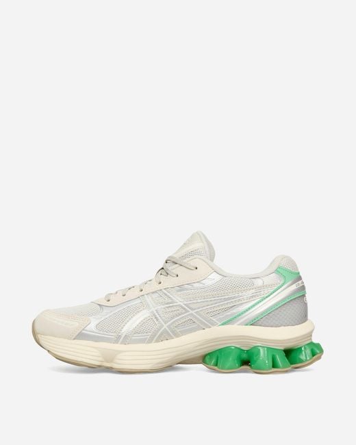 Asics White Gel-kinetic Fluent Sneakers Smoke Grey / Pure Silver for men