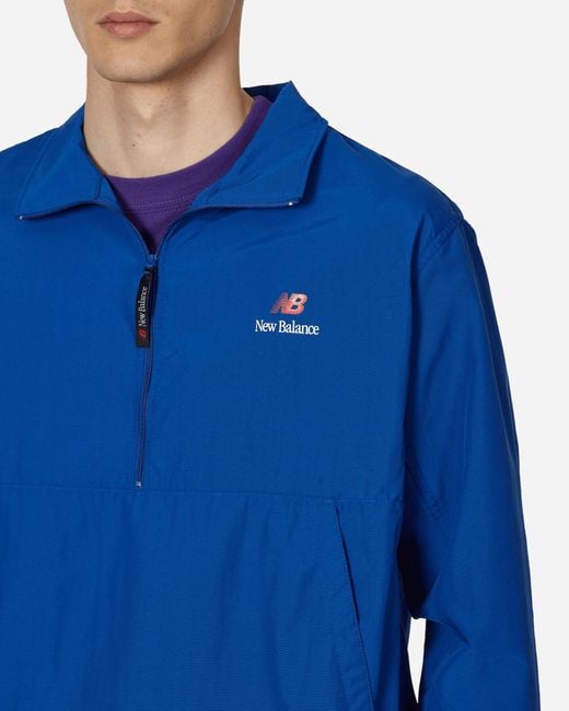 New Balance Made In Usa Quarter Zip Jacket Royal Blue for Men Lyst