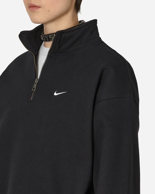 Nike Solo Swoosh 1/4 Zip Sweatshirt Black
