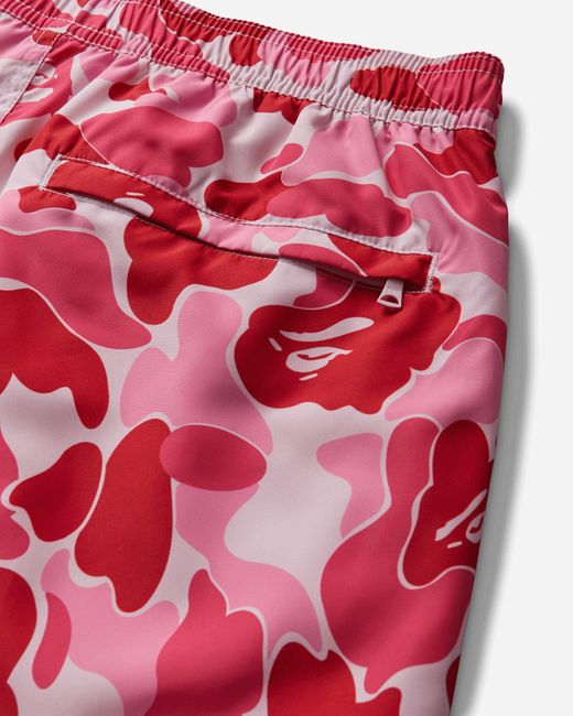 A Bathing Ape Men S Abc Camo Ape Head One Point Beach Shorts in