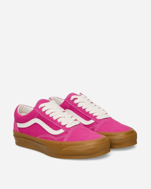 Vans Pink Premium Old Skool Gum Sneakers Raspberry Rose for men