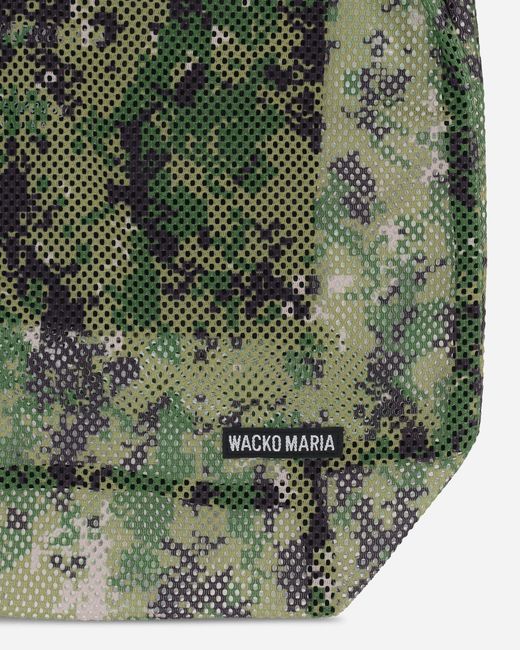 Wacko Maria Green Speak Easy Digital Camo Shoulder Bag Khaki for men