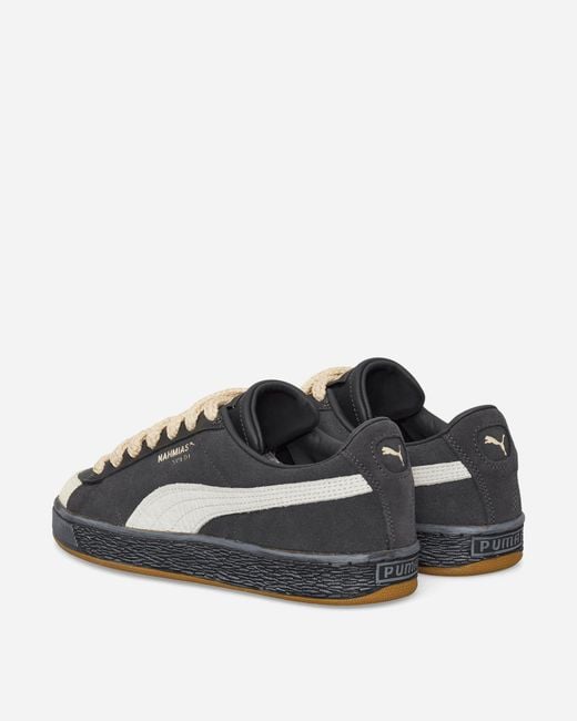 PUMA Black Nahmias Suede Vintage Sneakers Flat Dark Honey Butter for men