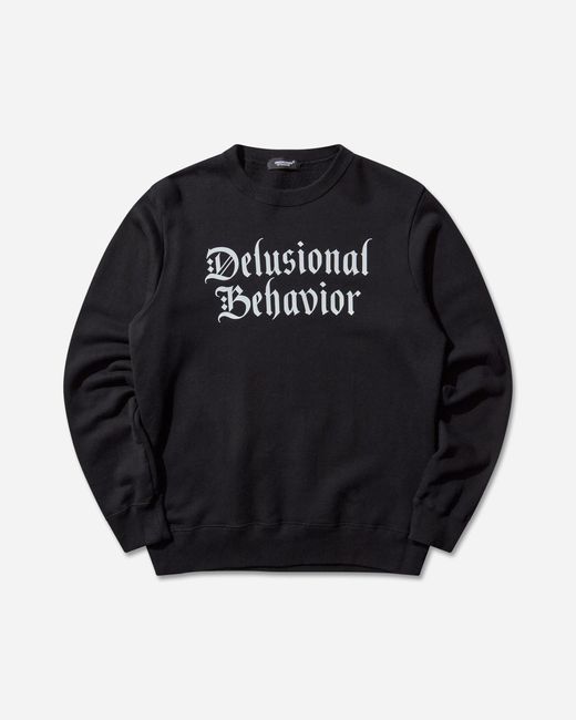 Undercover Black Men S Delusional Behavior Crewneck Sweatshirt for men