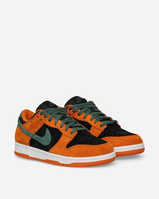 Nike Orange Dunk Low Sneakers Ceramic for men