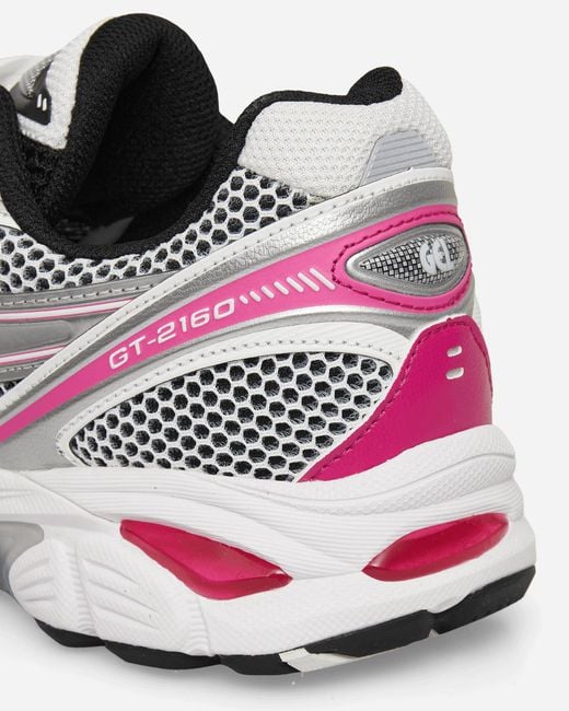 Asics White Gt-2160 Sneakers Raspberry for men