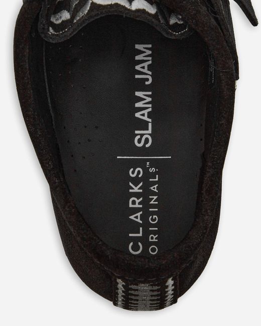 Clarks Black Slam Jam Wallabee Shoes for men