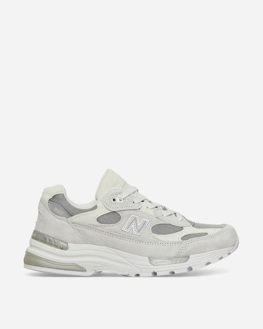 New Balance White Made In Usa 992 Sneakers Nimbus Cloud / Silver for men