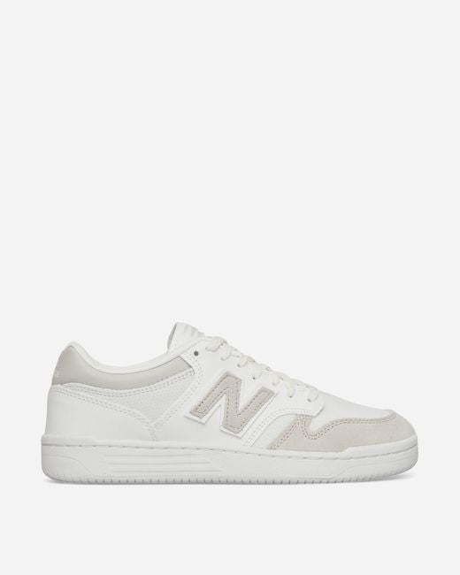 New Balance White 480 Sneakers / Summer Fog for men