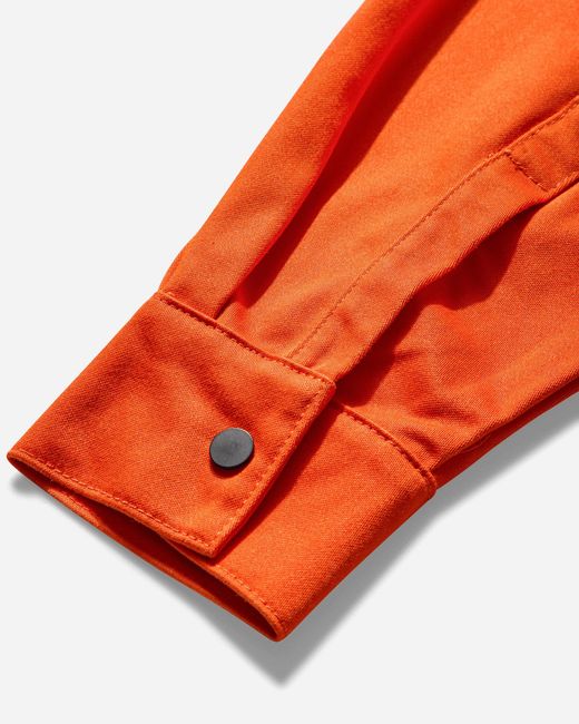 GR10K Orange Men S Fr Washed Heavy Shirt Bishop for men