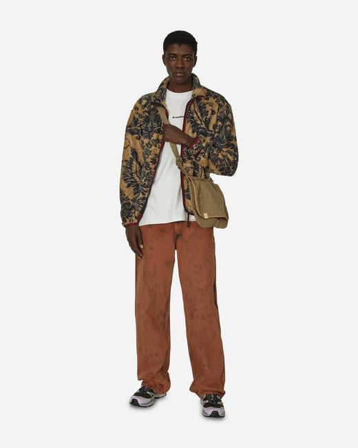 Kapital Damask Fleece Zip Jacket (virgin Mary) in Natural for Men