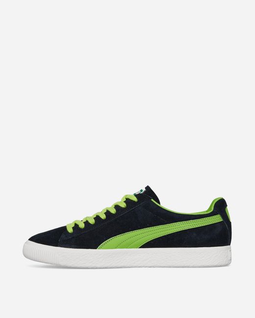 PUMA Green Clyde Clydezilla Mij Sneakers Navy / Lime for men