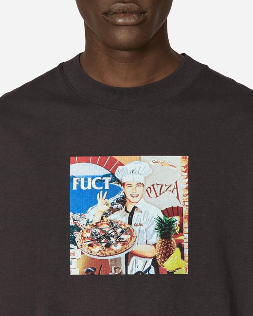 Fuct Black Pizza T-Shirt for men