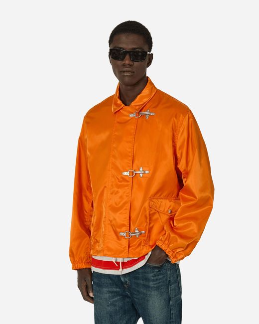 Junya Watanabe Orange Nylon Hooks Jacket for men