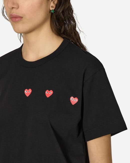 COMME DES GARÇONS PLAY Black Multi Red Heart T-shirt