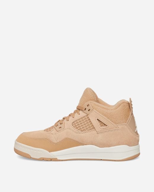 Nike White Air Jordan 4 Retro (ps) Sneakers Hemp / Light Orewood Brown for men