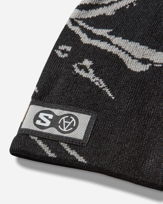 Salomon Slam Jam Beanie Deep Castlerock in Black for Men | Lyst