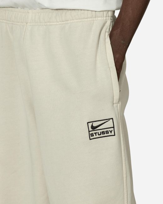 Nike Stüssy Fleece Pants Light Bone in Natural for Men | Lyst