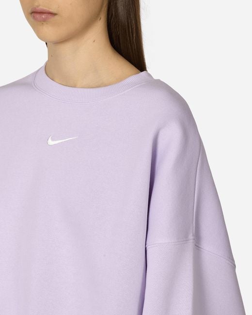 Nike Purple Phoenix Fleece Crewneck Sweatshirt Mist