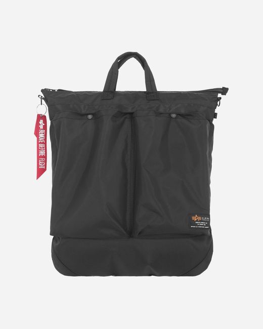 Alpha Industries Label Helmet Bag in Black for Men Lyst