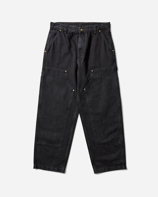 Carhartt Black Men S Nash Double Knee Pants (stone Washed) for men