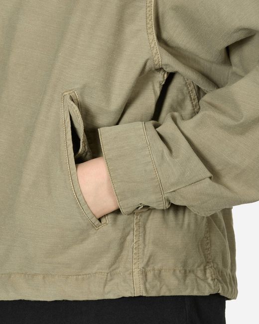 Cav Empt Green Overdye Light Cotton Button Jacket Khaki