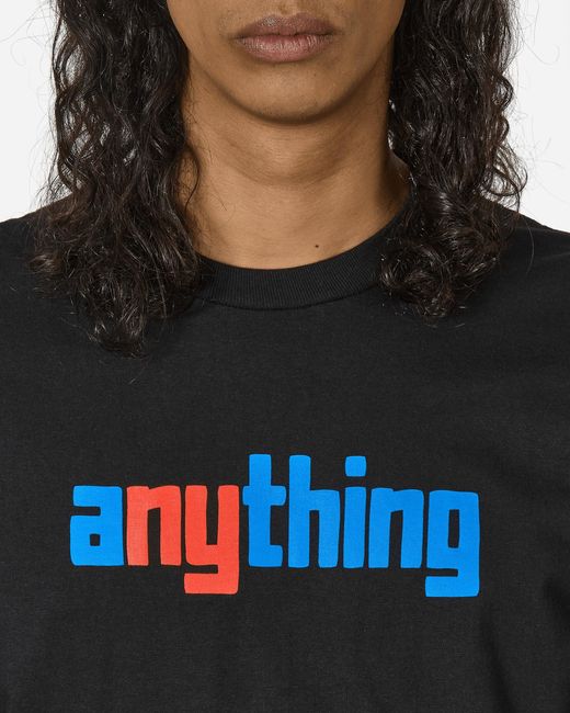 Anything Black Speedball Logo T-shirt for men