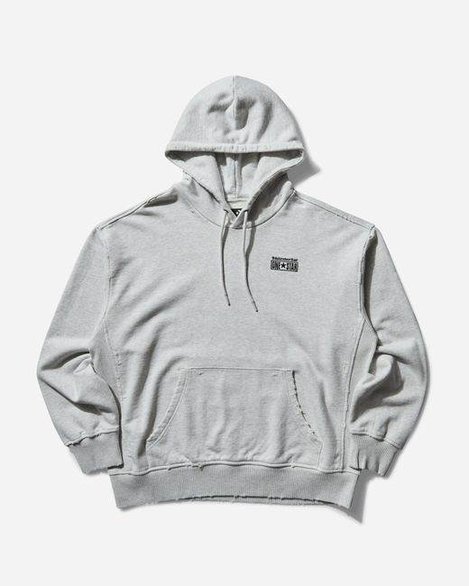 Converse Gray Thisisneverthat Washed Hoodie Light Retro Heather for men