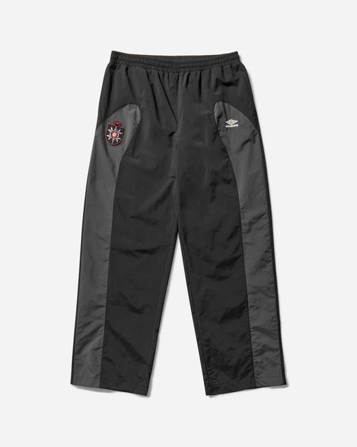 Umbro Gray Men S Rose Crest Track Pants Black / Dark Grey for men