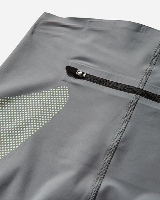 JOHANNA Paris Gray Women S Lycra Capris / Lime Cream