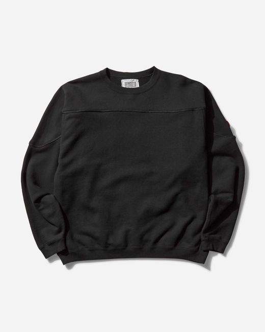 Cav Empt Black S Cotton Track Crewneck Sweatshirt for men