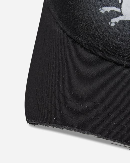 PROTOTYPES Black Sprayed Goat Cut Up Cap for men