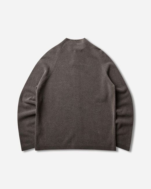 Our Legacy Gray S Line Zip Cardigan Mud Spray Dye for men