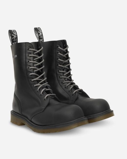 Dr. Martens Black Slam Jam 1490 Outlier Steel Toe Boots for men