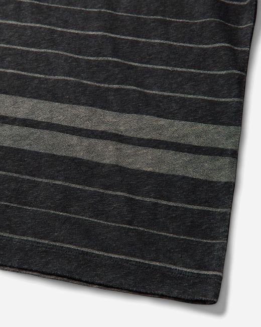 Our Legacy Black S New Box T-Shirt Ziggy Stripe for men