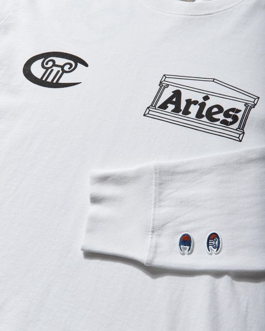 Champion Gray Aries Sponsor Longsleeve T-Shirt for men